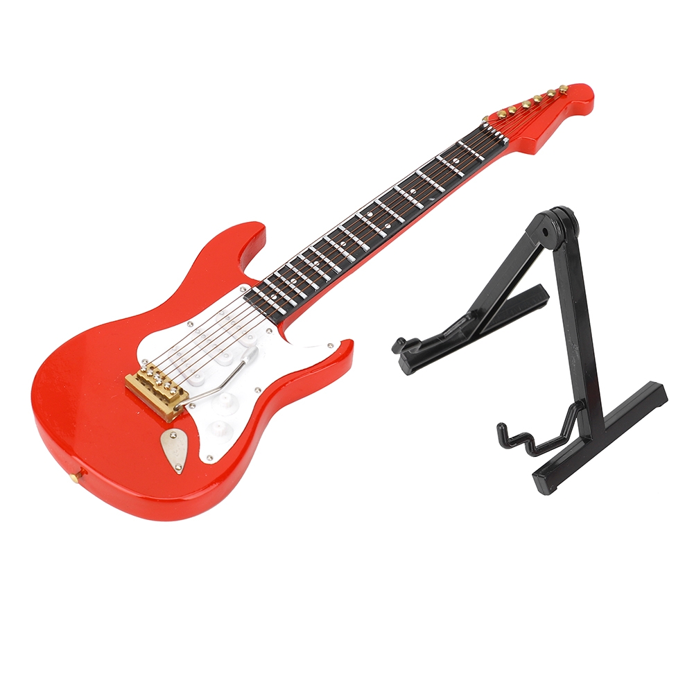 Musical Instrument ____ - Miniaturowy model czerwonej gitary elektrycznej, instrument