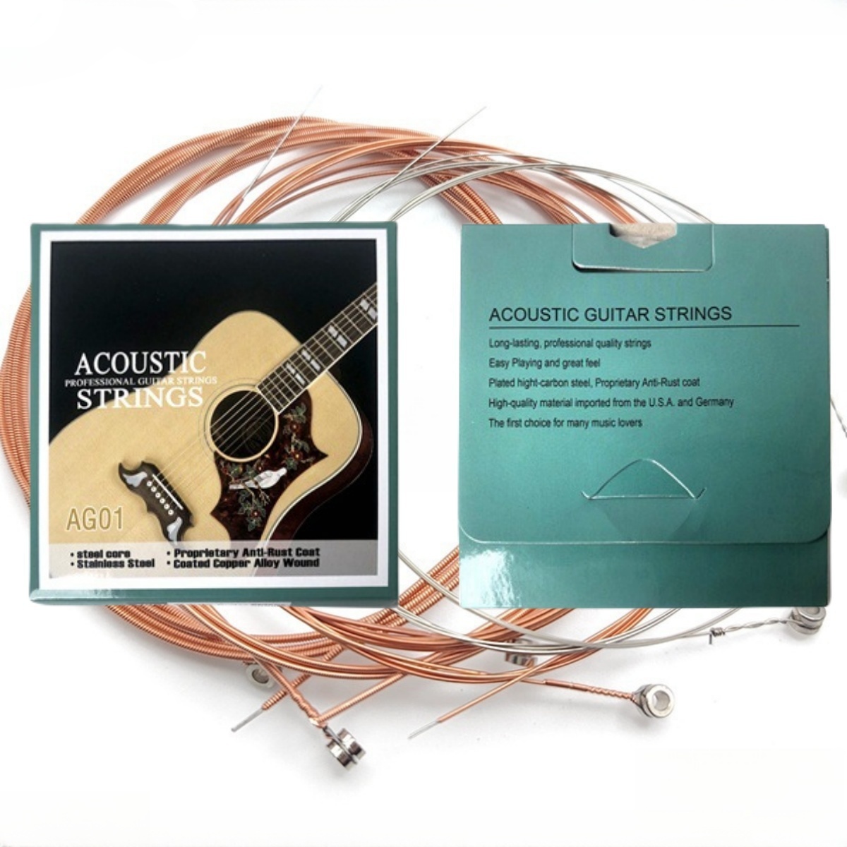 Musical Instrument With Strings - Miwayer 1 Zestaw/6 Strun AG01 Struny