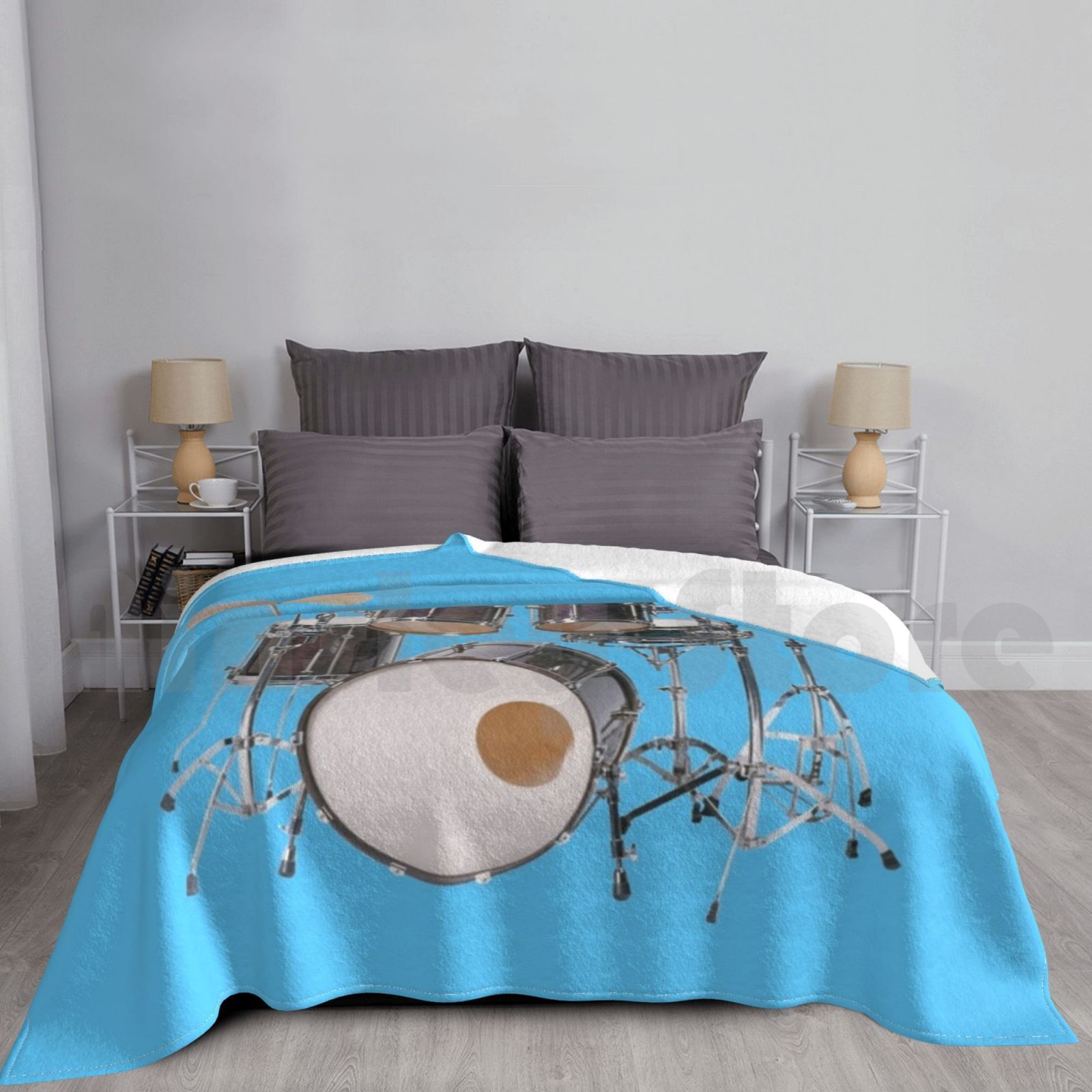 Musical Instrument Images - Ilustracja perkusji Koc Moda Personalizowane perkusje