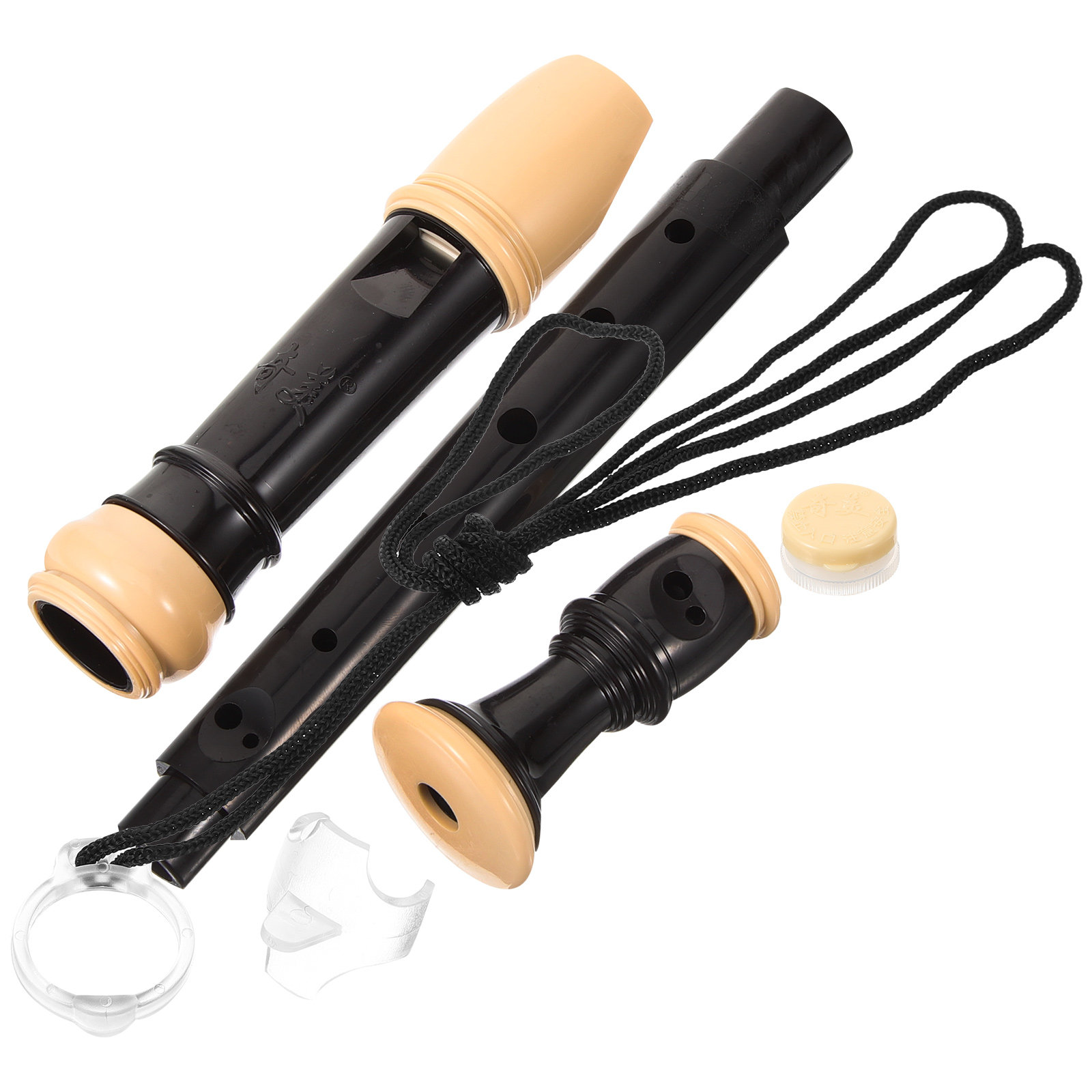 Soprano Recorder Plastic - 1 zestaw niemieckiej 8-otworowej fleciki sopranowej