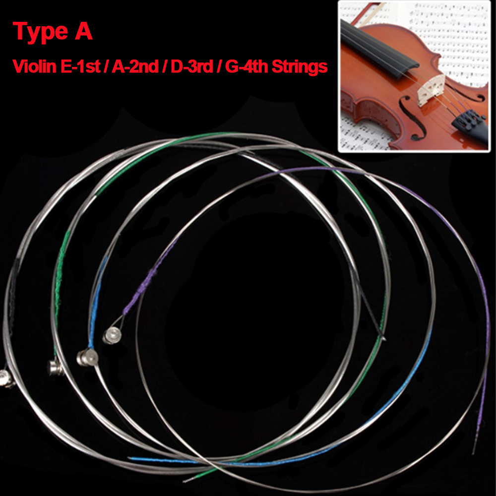 Musical Instrument With Strings - 4 sztuki / zestaw strun skrzypcowych