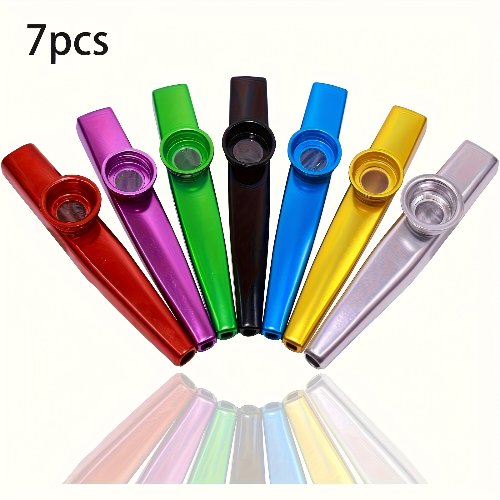Musical Instrument Types - 7 szt. Metalowe Kazoo Prosty Design