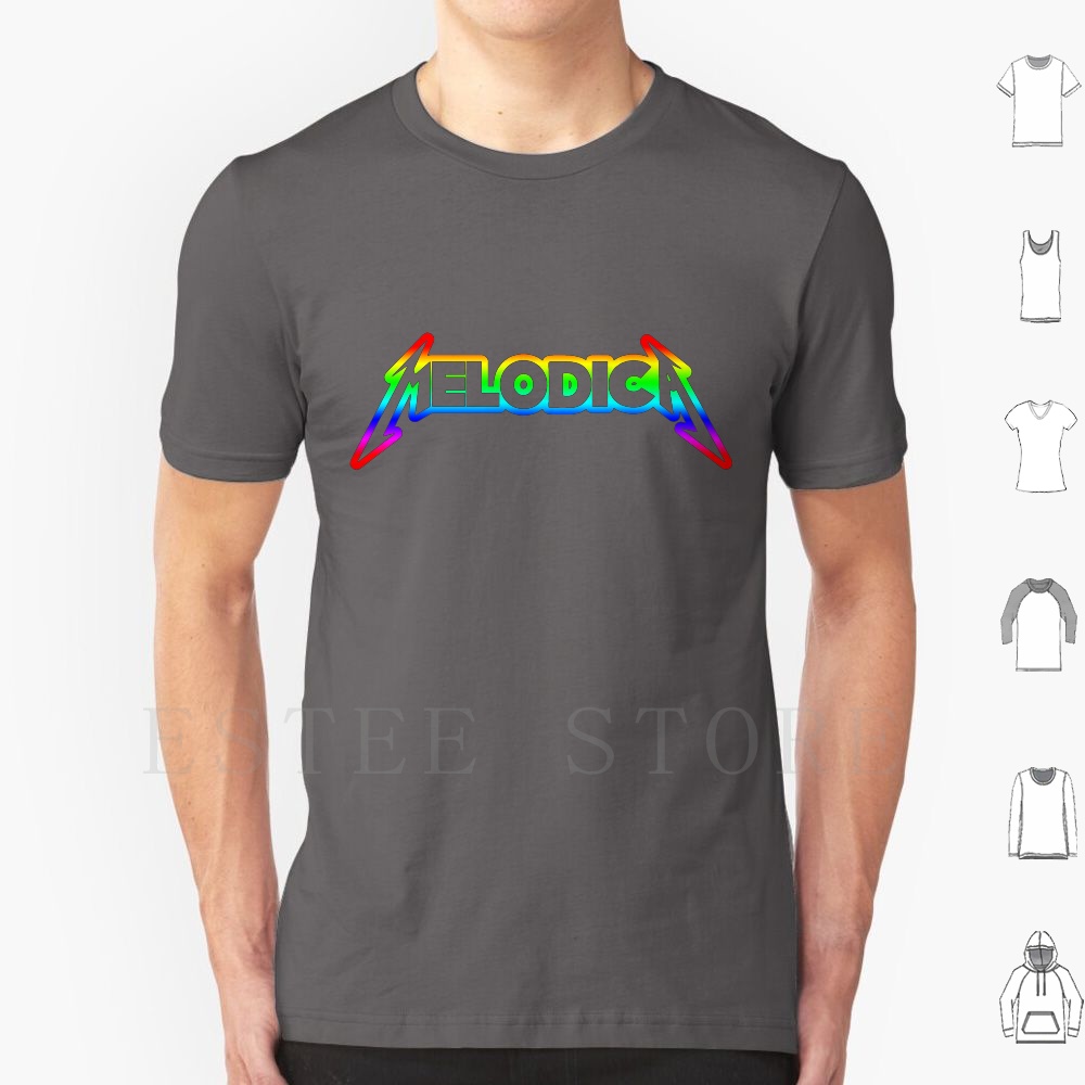 Musical Instrument Jokes - Koszulka Rainbow Melodica Nadruk Bawełna Melodica