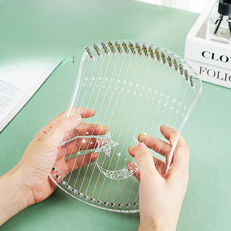 Musical Instrument With Strings - 17-strunowa kalimba do terapii dźwiękiem dla