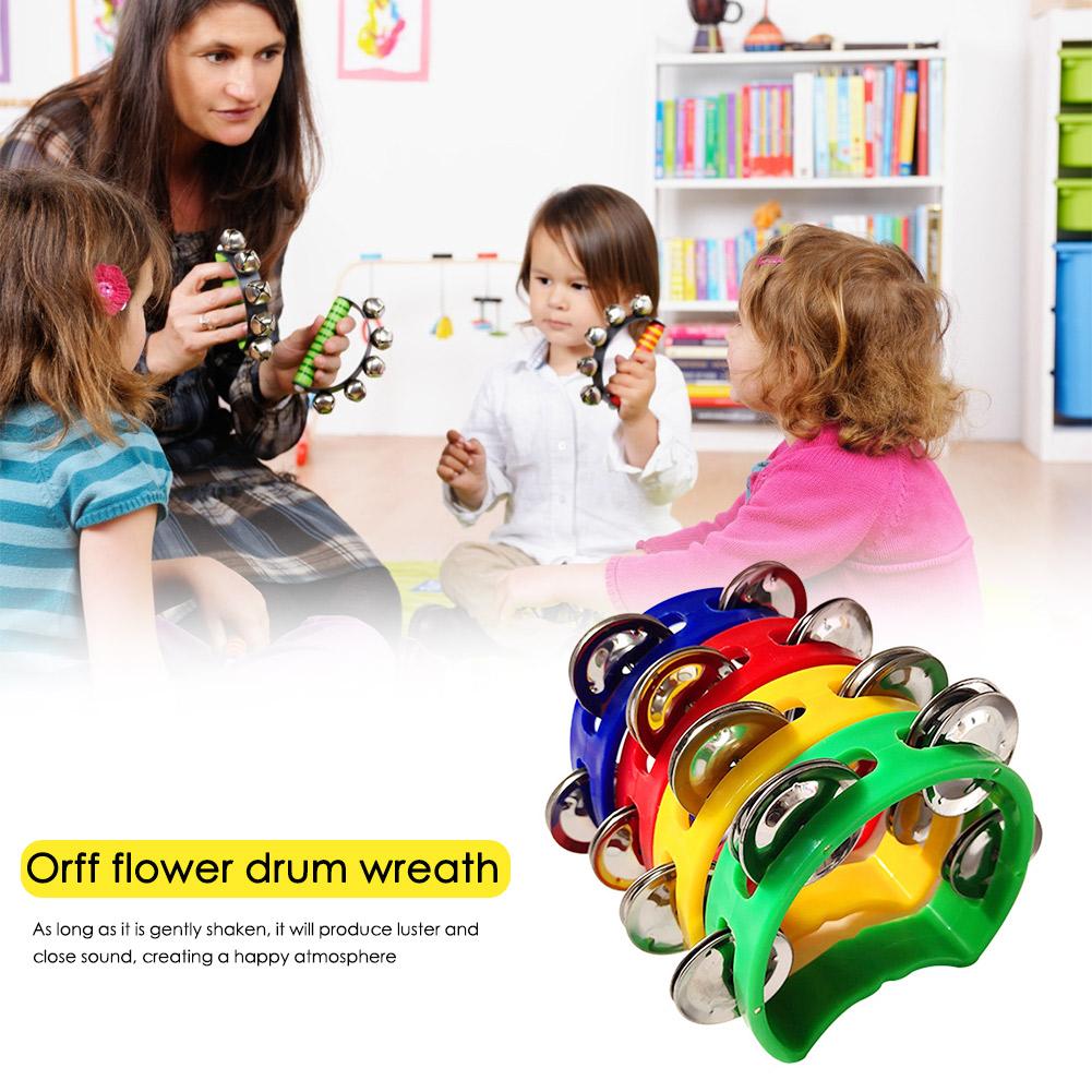 Musical Instrument Types - 4 szt. Tamburyn Dzwonki Grzechotki Instrumenty