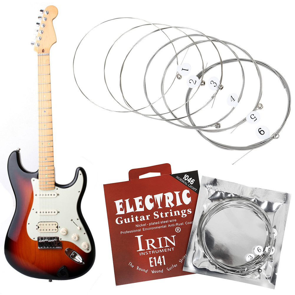Musical Instrument With Strings - Zestaw metalowych strun do gitary elektrycznej,