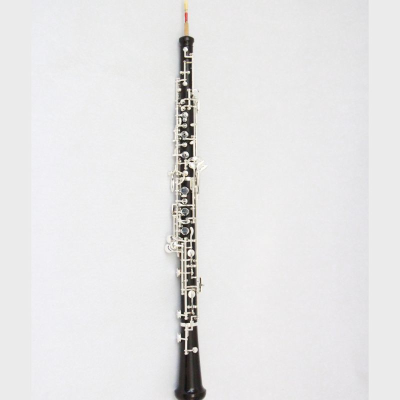 Musical Instrument Oboe - Obojka posrebrzana, korpus z drewna hebanowego,