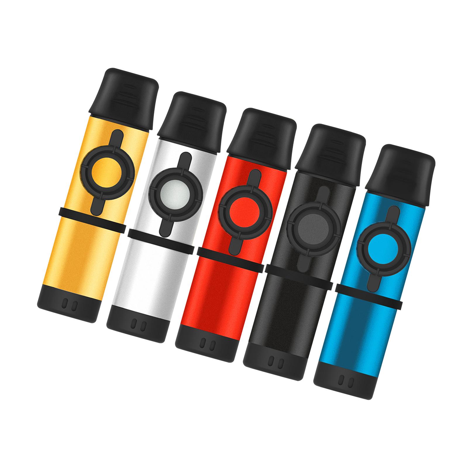 Musical Instrument Easy To Learn - Metalowy kazoo z 5 dodatkowymi membranami,