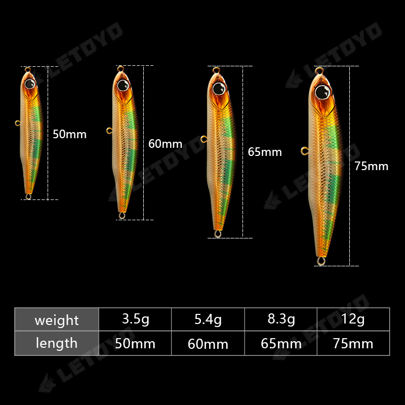 LETOYO Sinking Pencil 17g 12g- – Rain Stick Percussion recenzja i cena