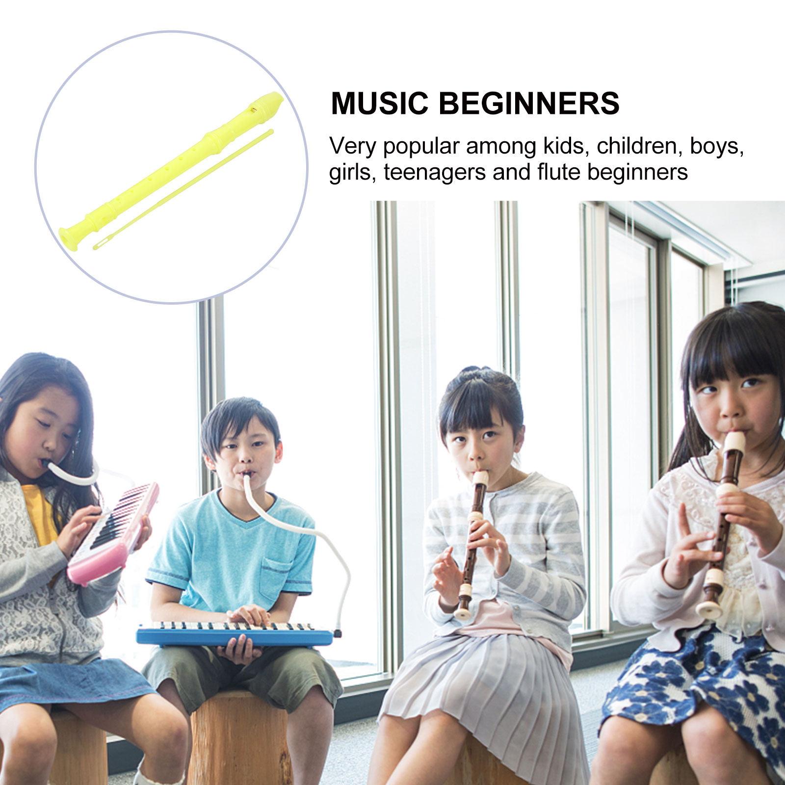 1 Zestaw Dziecięcy Flet Trąbko – Soprano Recorder Plastic recenzja i cena