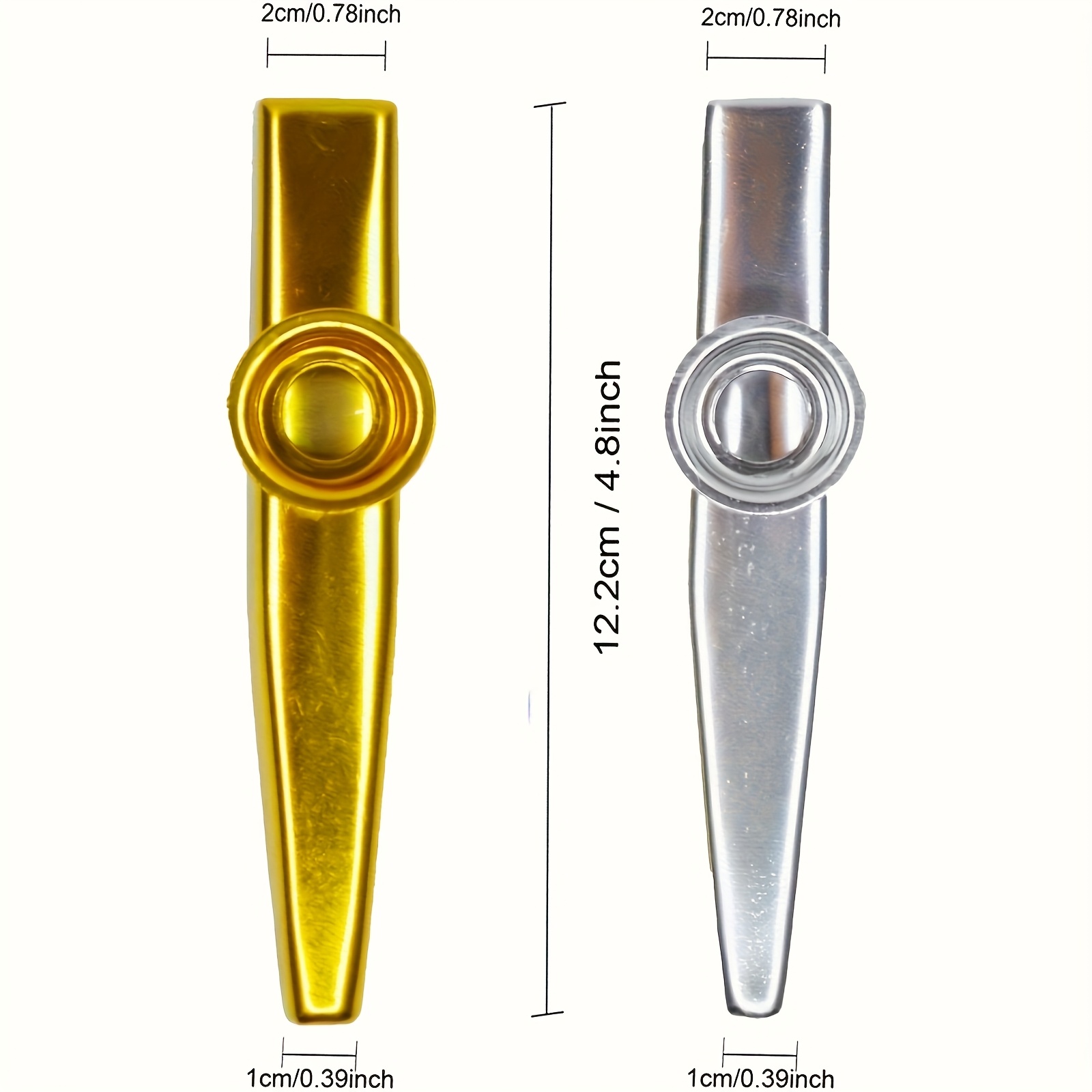 7 szt. Metalowe Kazoo Prosty D – Musical Instrument Types recenzja i cena