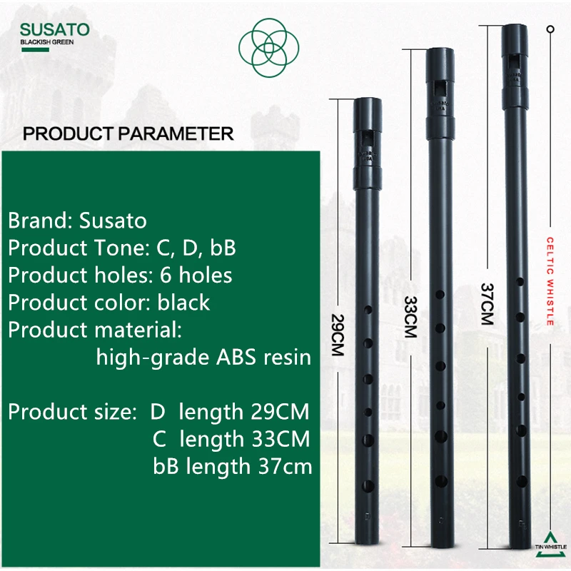 Susato 1 szt. Mała Fletka Irla – Tin Whistle Flute recenzja i cena