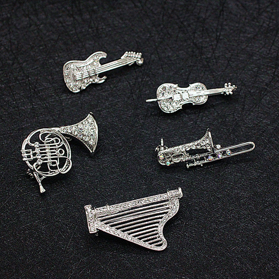 Broszka z dżetami w kształcie  – Musical Instrument Images recenzja i cena